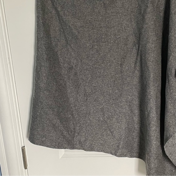 New! Red Envelope 100% cashmere Poncho dark gray nwot 47127 - Picture 3 of 16